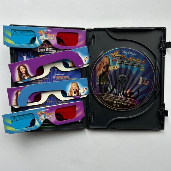 HANNAH MONTANA DVD Set: Season 1 + BOBW Miley Cyrus Concert w/ 3D glasses - Picture 9 of 10